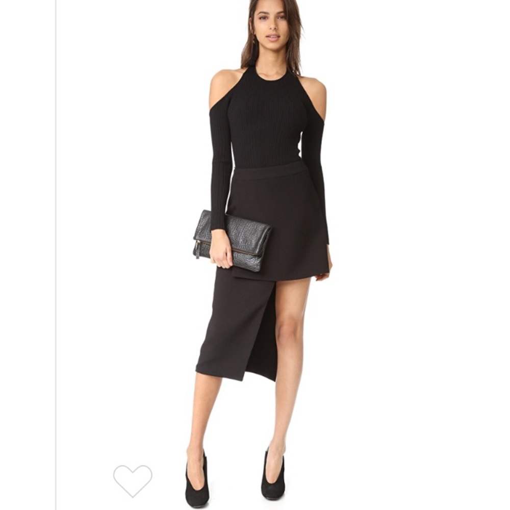 NWT C/MEO Collective Sexy Hi-Lo Cut Out Skirt